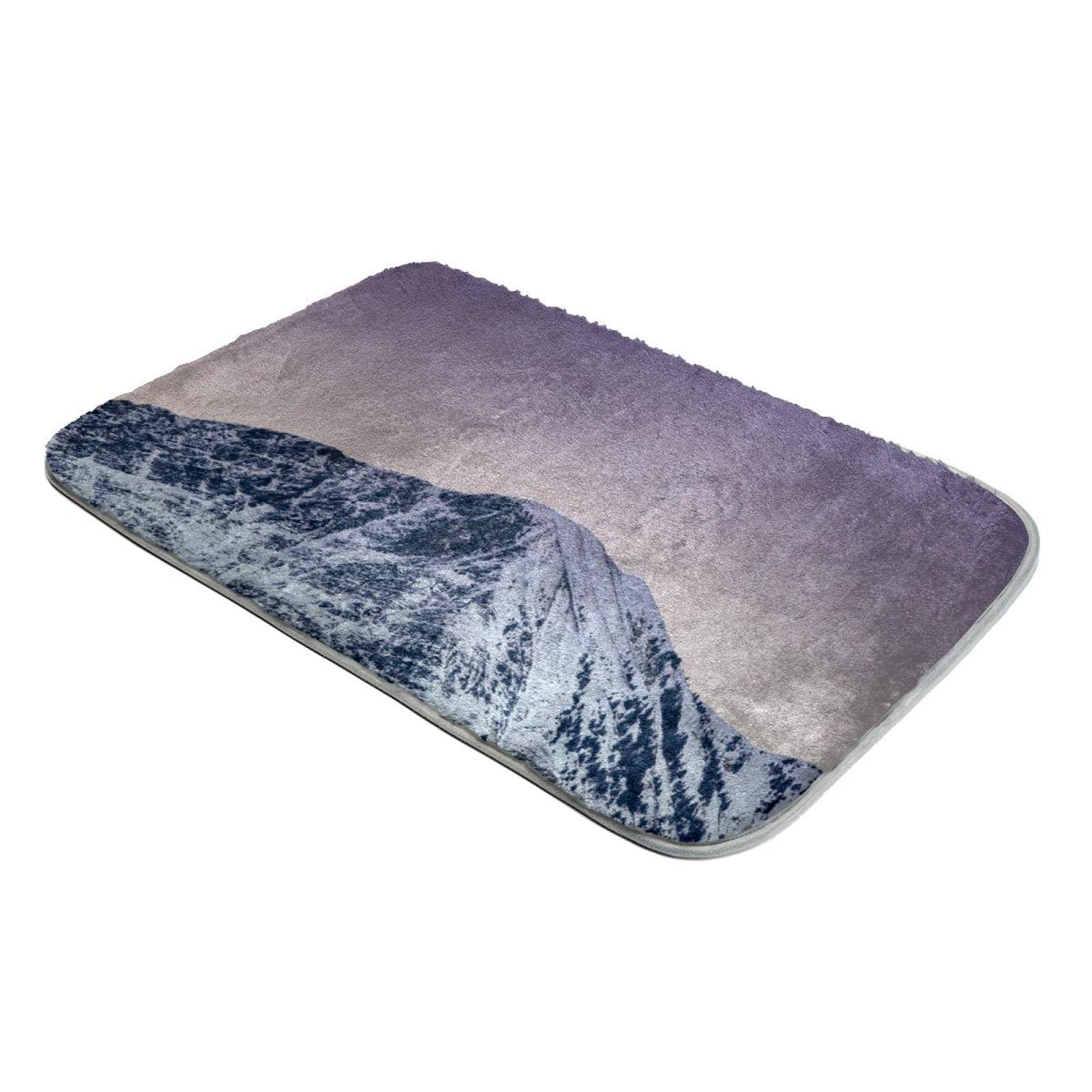 Tapis à poils longs doux pour réchauffer un sol froid style montagne