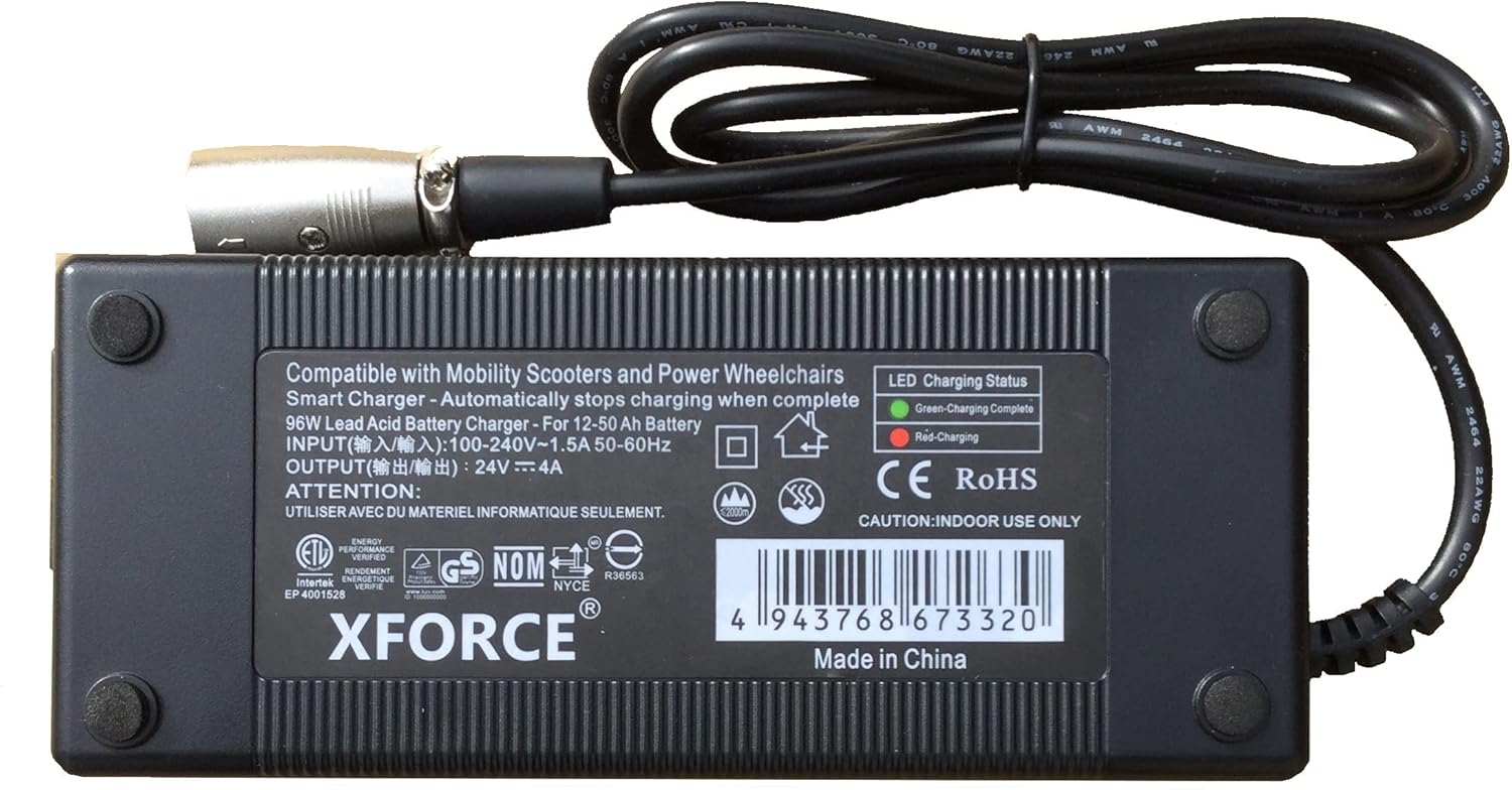 4 Amps Charger Compatible with Drive Medical Daytona 4 GT (S45001GT/S45002GT), Drive Medical Gladiator (G694), Drive Medical Gladiator GT (GT807/GT808) Power Wheelchair and Mobility Scooter