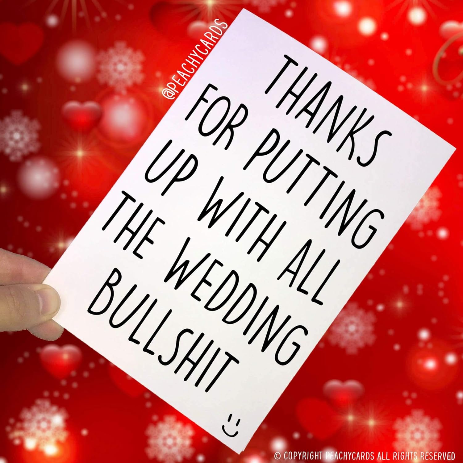 Funny Thank You for Being My Maid of Honour Card, Thank You Bridesmaid Card, Funny Thank You Bridal Party Card Wedding Bulls*it Joke PC307