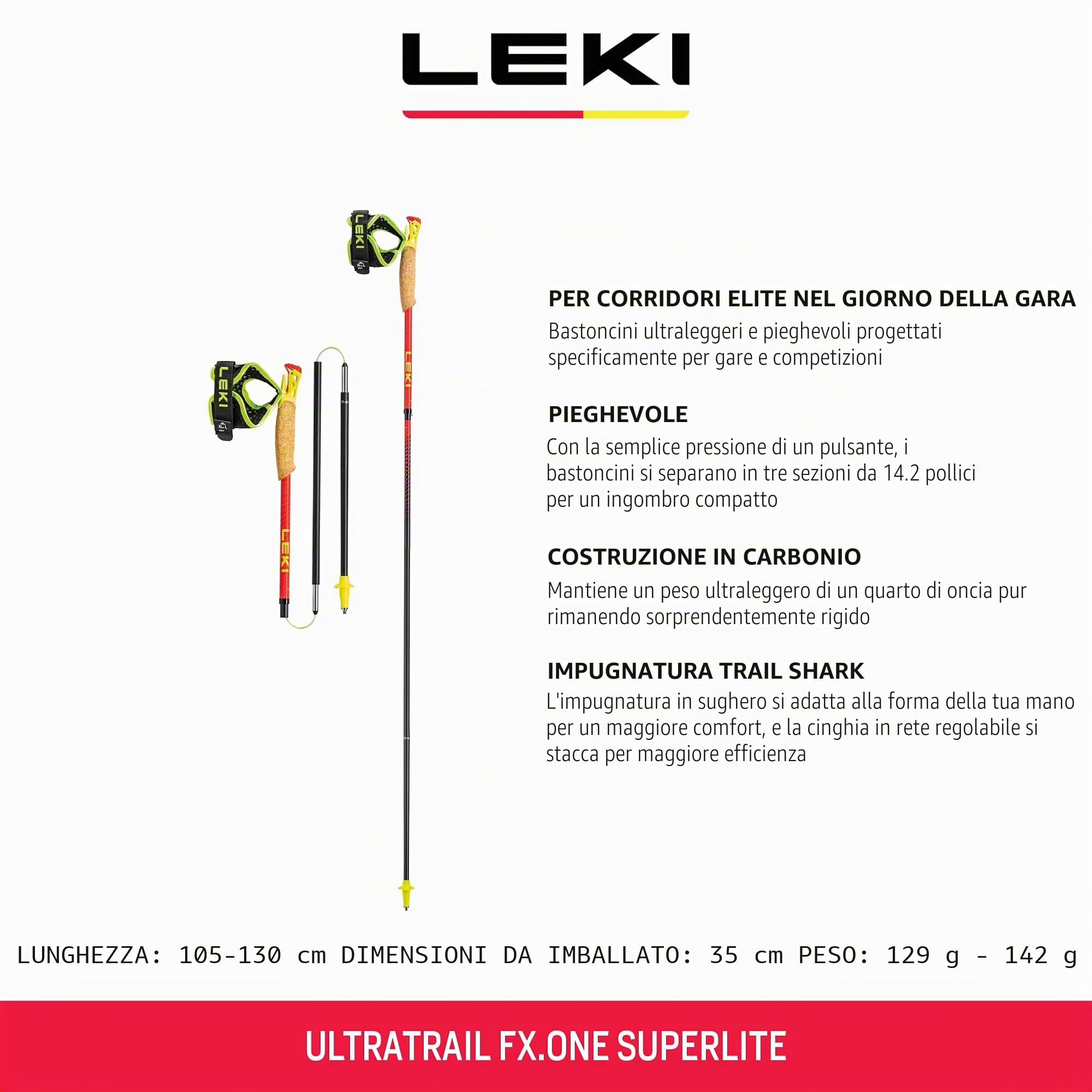 LEKI Ultratrail FX.One Superlite - Bastoncini da Corsa
