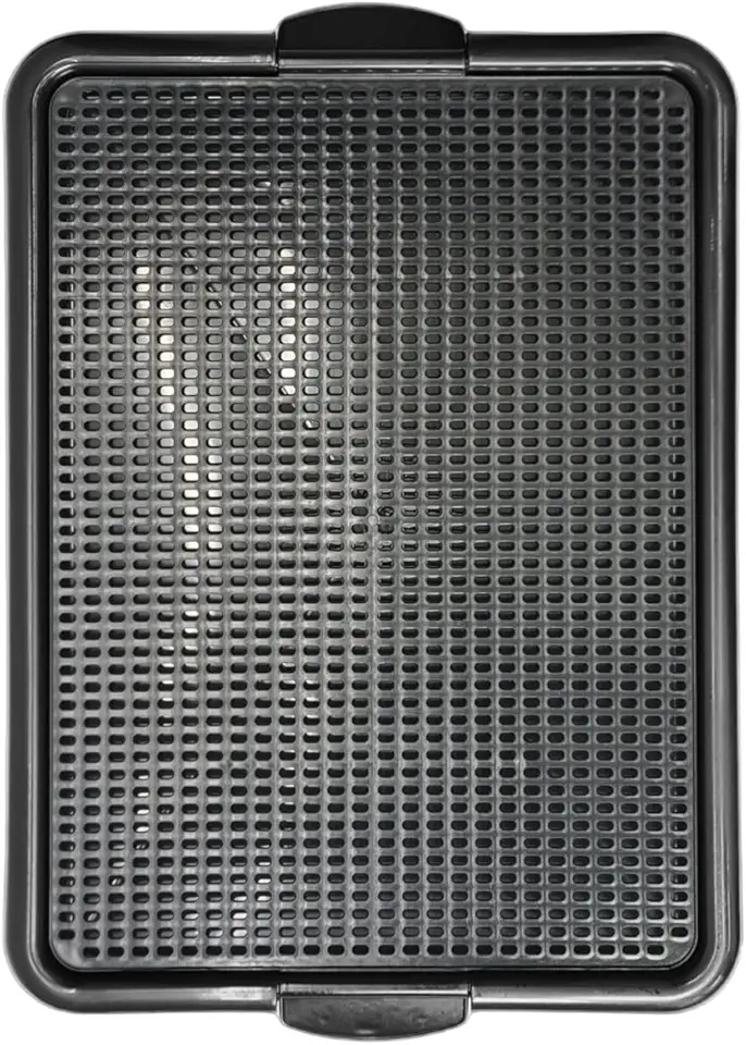 Sanitário Pet Para Cachorro Com Bandeja de Xixi Higiênico (Preto, Médio)