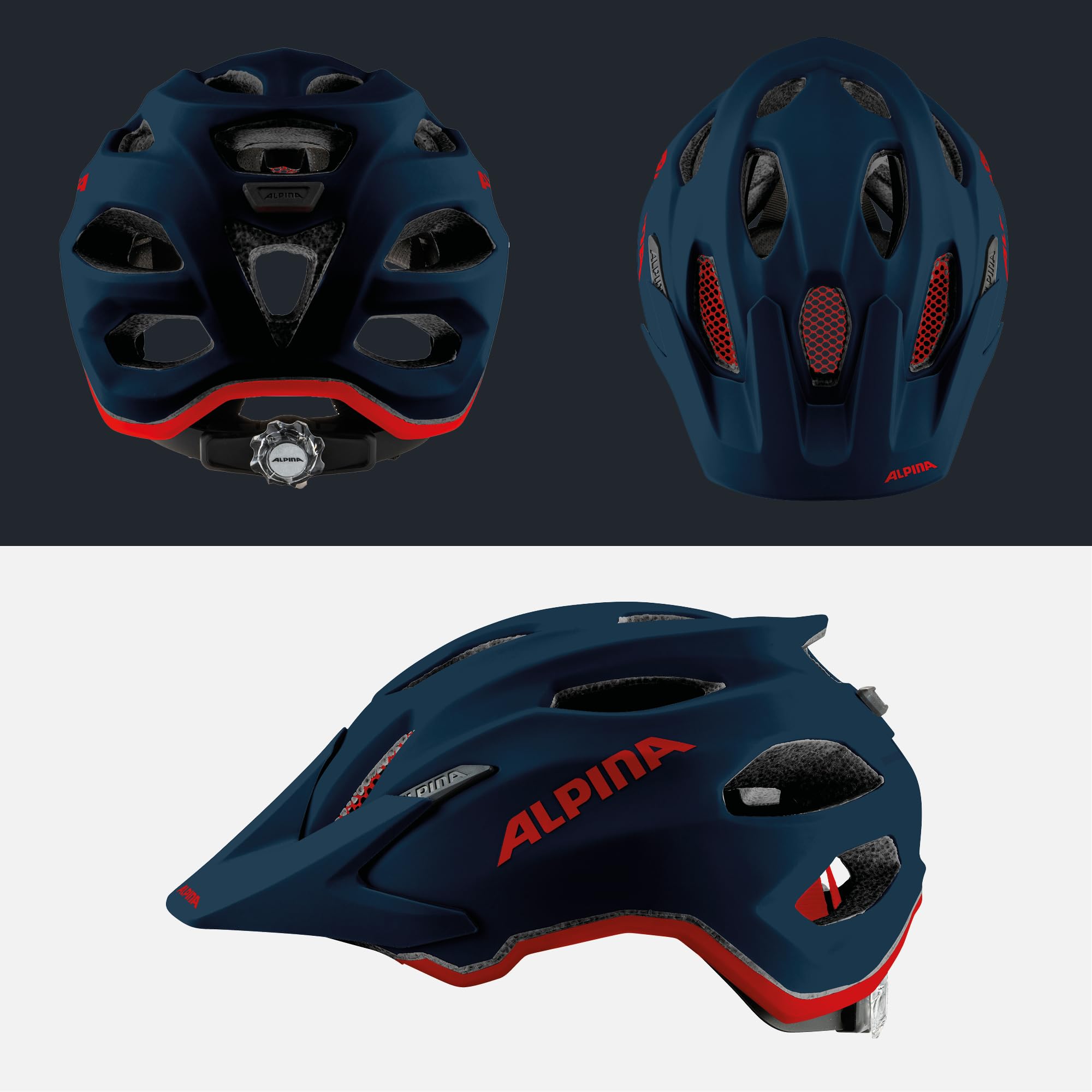 Alpina Carapax JR Helm 2023 Indigo Matt