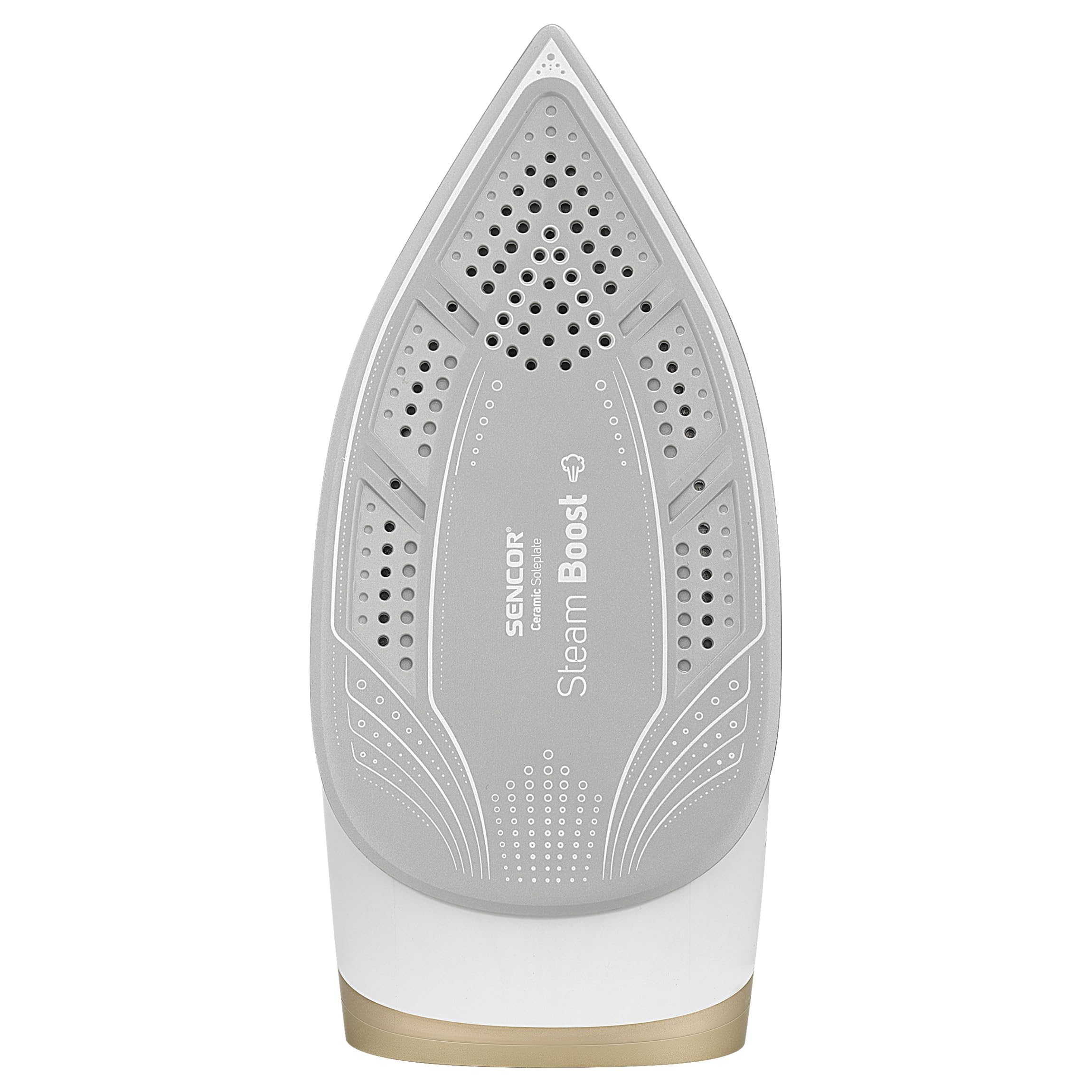 Sencor Ferro da Stiro a vapore con Caldaia, 2400W, Vapore 130 g/min, Colpo di Vapore 395 g/min, Serbatoio 1,5L, Piastra in Ceramica, Stiratura Verticale, Sistema Anticalcare, Funzione ECO, Anti-Goccia