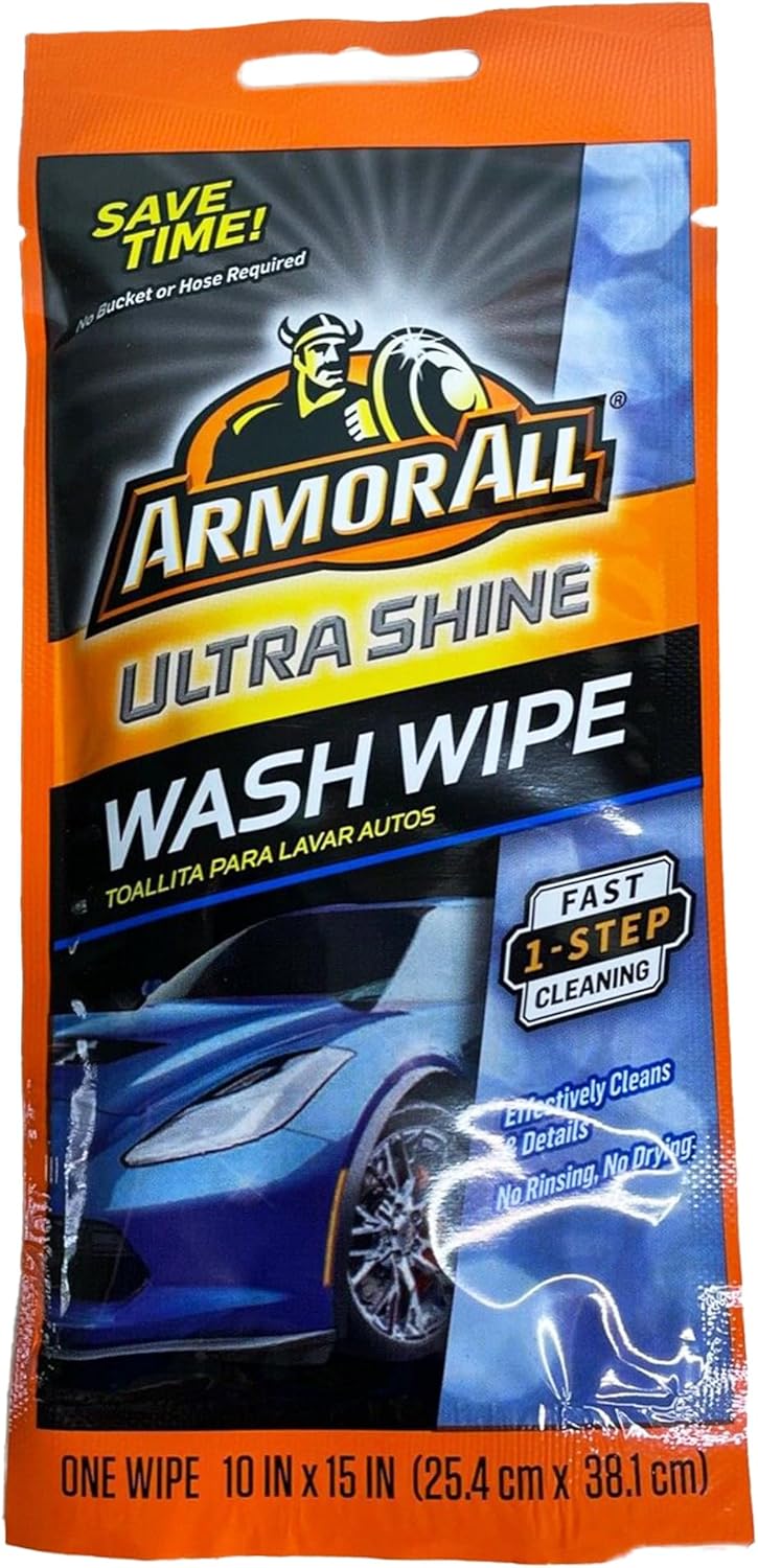 Armor All Ultra Shine Wash Wipes Car Cleaning Wipes