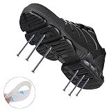 LIANGGO Steel Toe Sneakers for Men Women Safety Composite Toe Lightweight Work Shoes Indestructible Air Cushion Zapatos de Trabajo para Hombres Mujer 42 Black