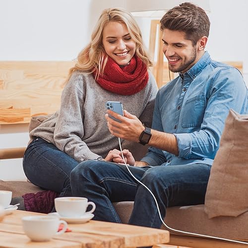 Miniatura 7 de Paquete de 2 cargadores de iPhone de 10 pies, certificado MFi de Apple, cable largo de carga para iPhone de 10 pies, cable Lightning a USB, cables