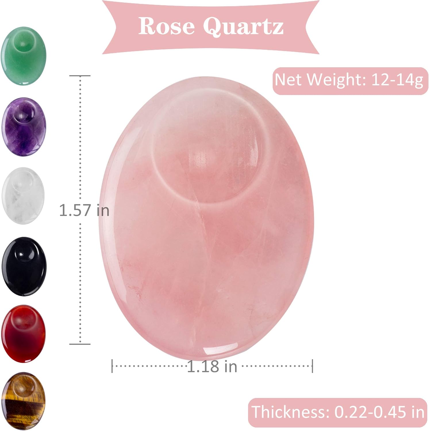 Unihom Natural Labradorite Plam Stones, Healing Crystal Gemstones Irregular Polished Worry Stone 1.5"-2.7": Furniture & Decor