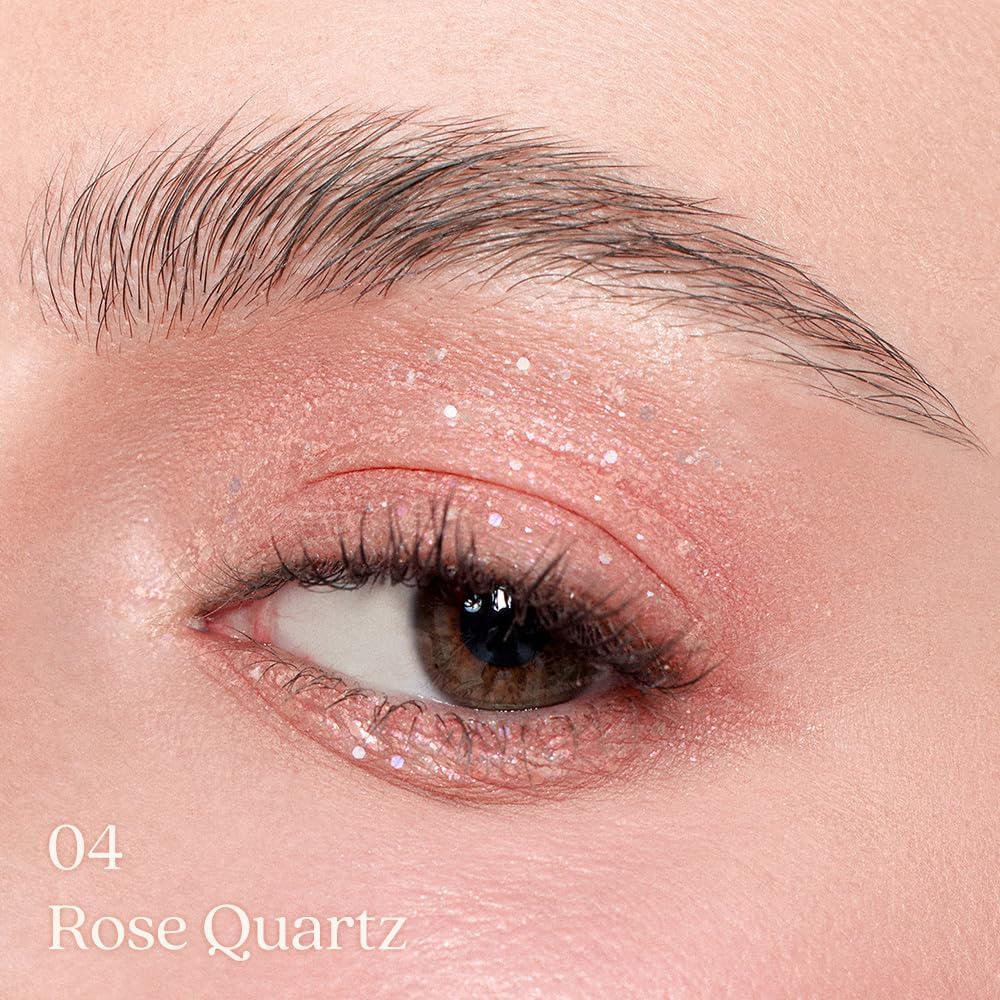dasique Starlit Jewel Liquid Glitter (04 Rose Quartz) | Twinkle Glitter Shadow | Korean Makeup | Shimmer Eye Make Up | Eyeshadow Eyeliner | Long lasting | Multi use | Quick drying - Image 3