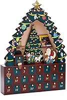 Vista 1 de Kurt Adler - Calendario de Adviento de 24 piezas, árbol de Navidad, 16 pulgadas