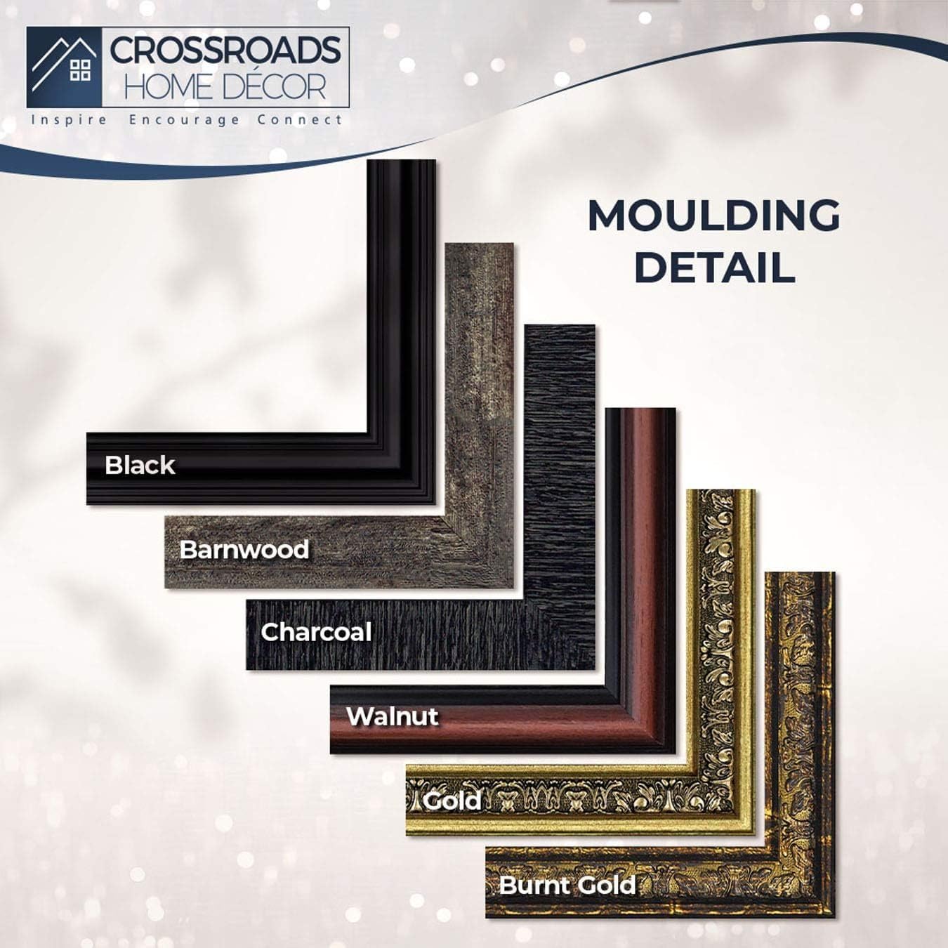 Crossroads Home Décor 50th Wedding Anniversary Presents for Parents, 50th Anniversary Picture Frame, 7318G