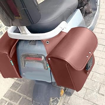Motorcycle Throw Over Saddle Bags All-Weather Waterproof Flap-Top Design | Large Capacity Heavy Duty Buckles Quick Release Straps Universal Fit Reflective Motorcycle Bag for Powersports Saddlebags