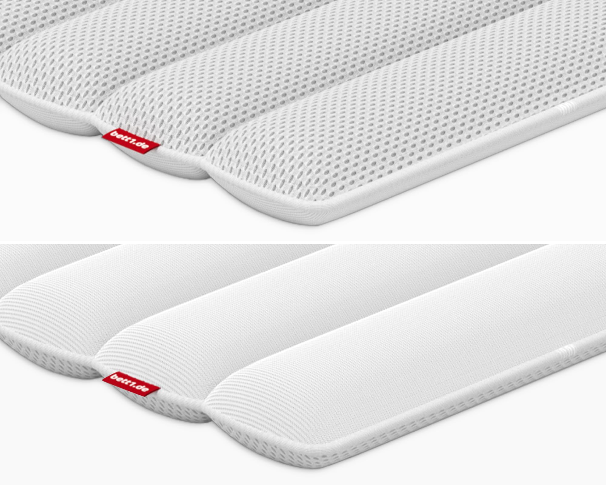 bett1 BODYGUARD Topper 90x200 cm (extra weiche Matratzen-Auflage, ca. 4 cm Höhe, Kern aus Kaltschaum, ergonomische Zonen, optimale Druckentlastung, rutschfest, Oeko-Tex 100)