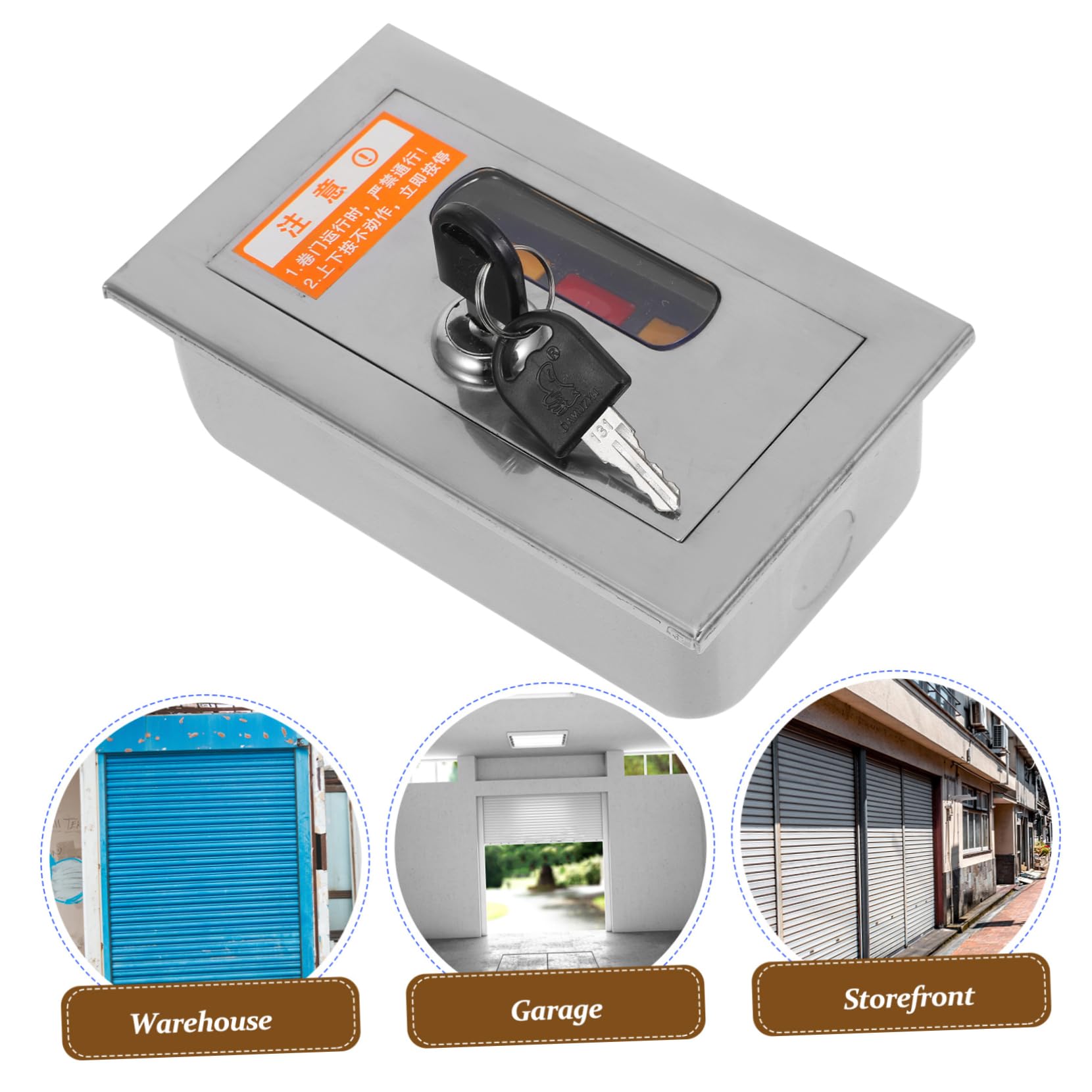 Amazon.co.jp: GARVALON 防火巻き上げシャッター手動制御