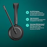 EPOS IMPACT 1060T ANC Adaptive Noise Cancelling Wireless Headset for PC with Active Noise Cancellation, EPOS AI Mic, Super Wideband Audio, Bluetooth, Wireless Charging, Microsoft Teams Certified - 3