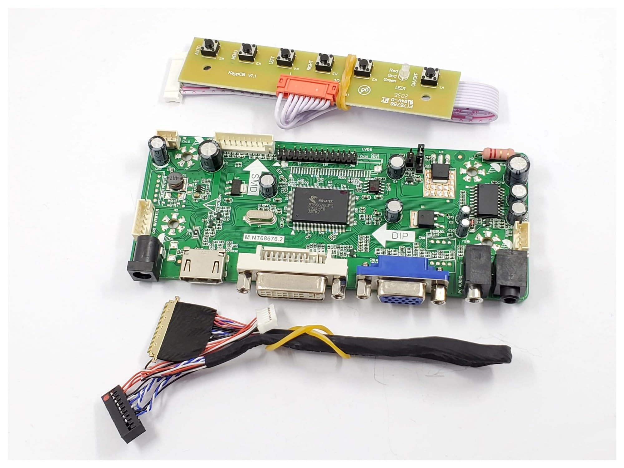 Kit For Scheda Driver Di Controllo Schermo LCD B101EVN07.0 1280 * 800 40Pin LVDS Scheda Madre Display DVI VGA Compatibile HDMI
