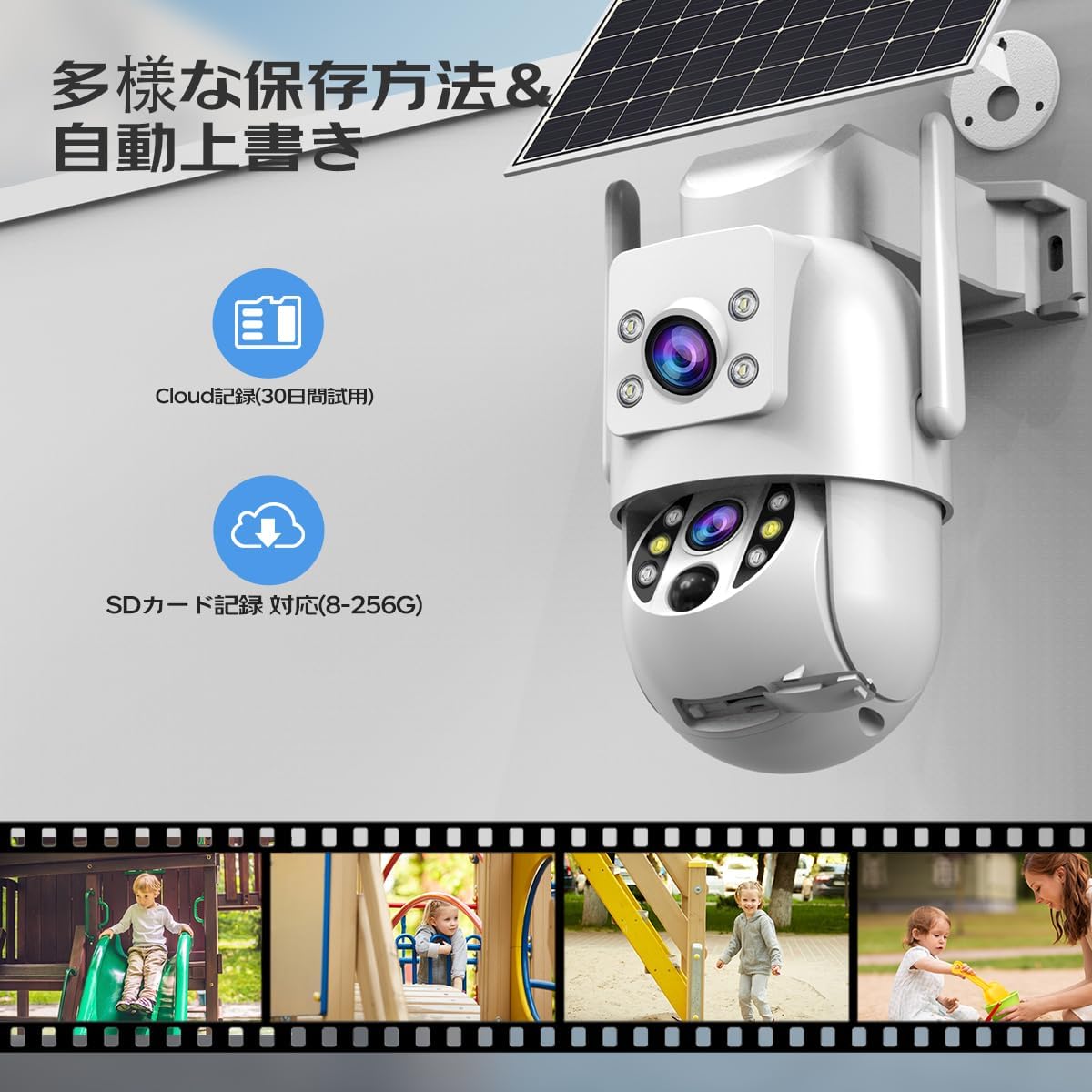 Storage options: Cloud recording and SD card recording