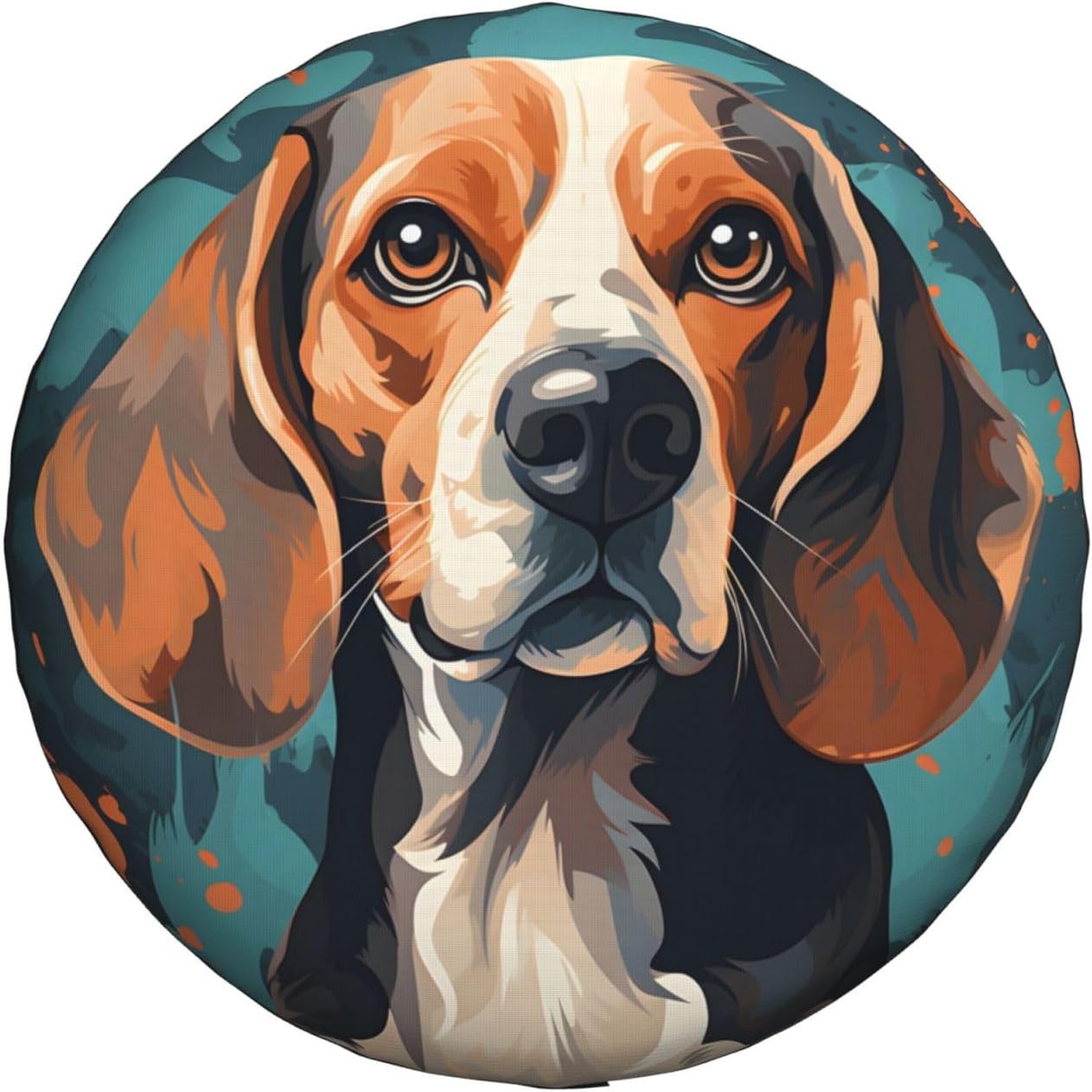 Spare Tire Cover, Inkjet Beagle Dog Universal Tire Wheel Protectors for Rv Camper Jeep Travel Trailer SUV Truck, Weatherproof, 17 Inch