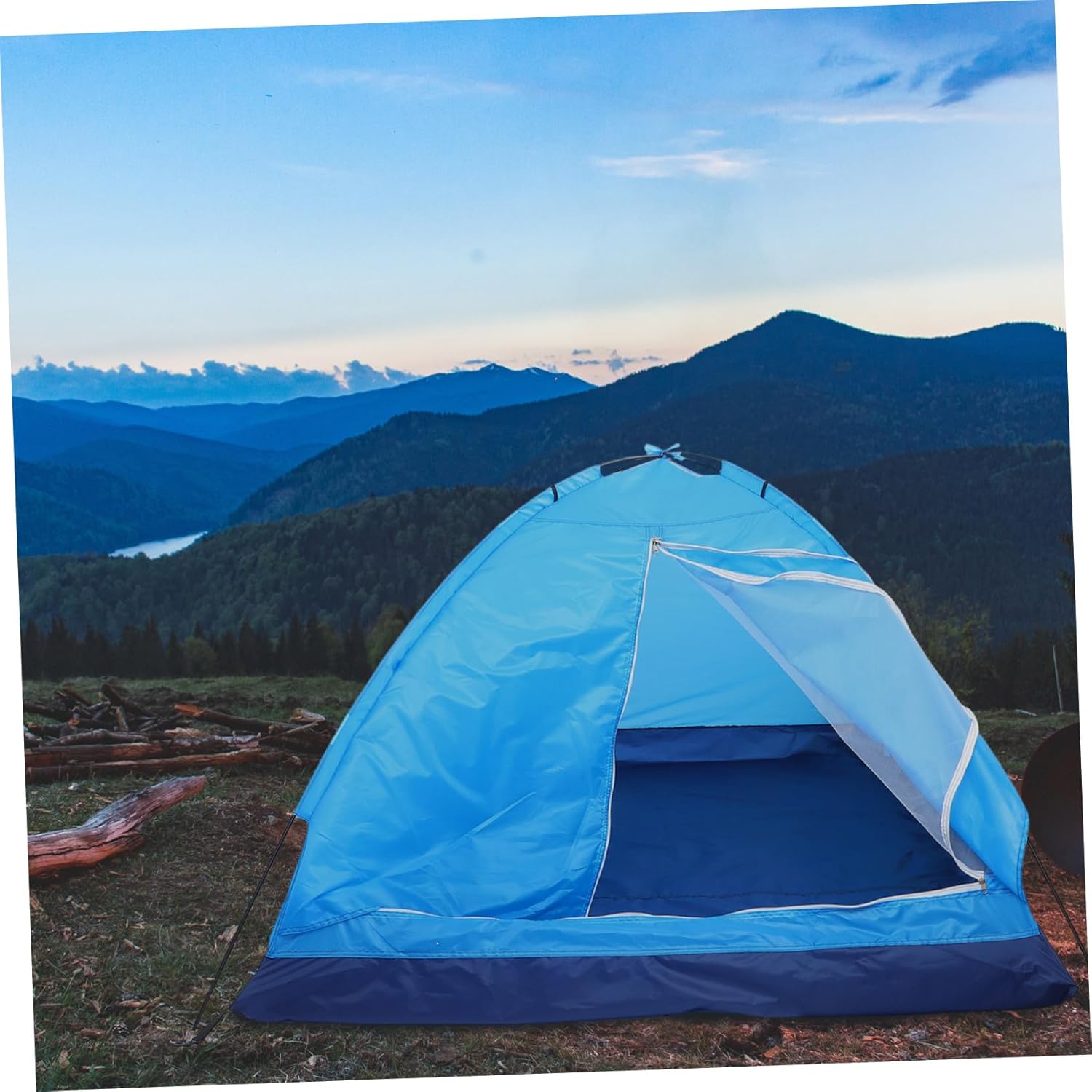 Lightweight Two-Person Camping Tent for Outdoor Adventures Quick Assembly Single Layer Design for Beach Parks and Backpacking Trips