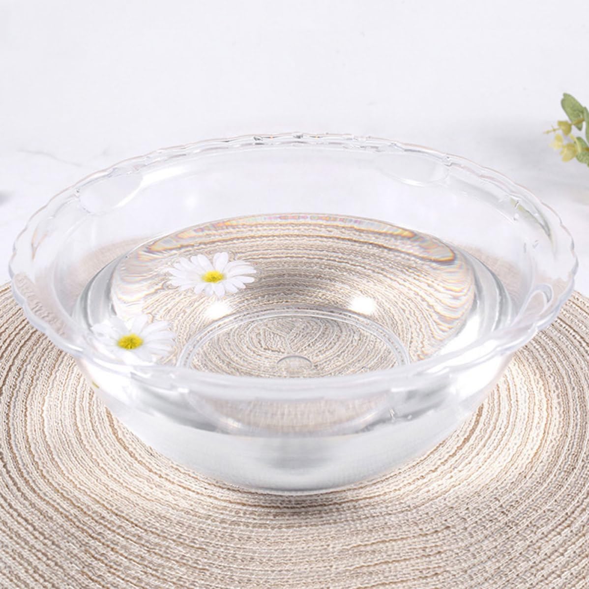 Lace Wash Basin Pp Beauty Makeup Tool for Home Salon Use | Smooth Surface, Easy to Clean, Practical Placement, Simple Stylish Design