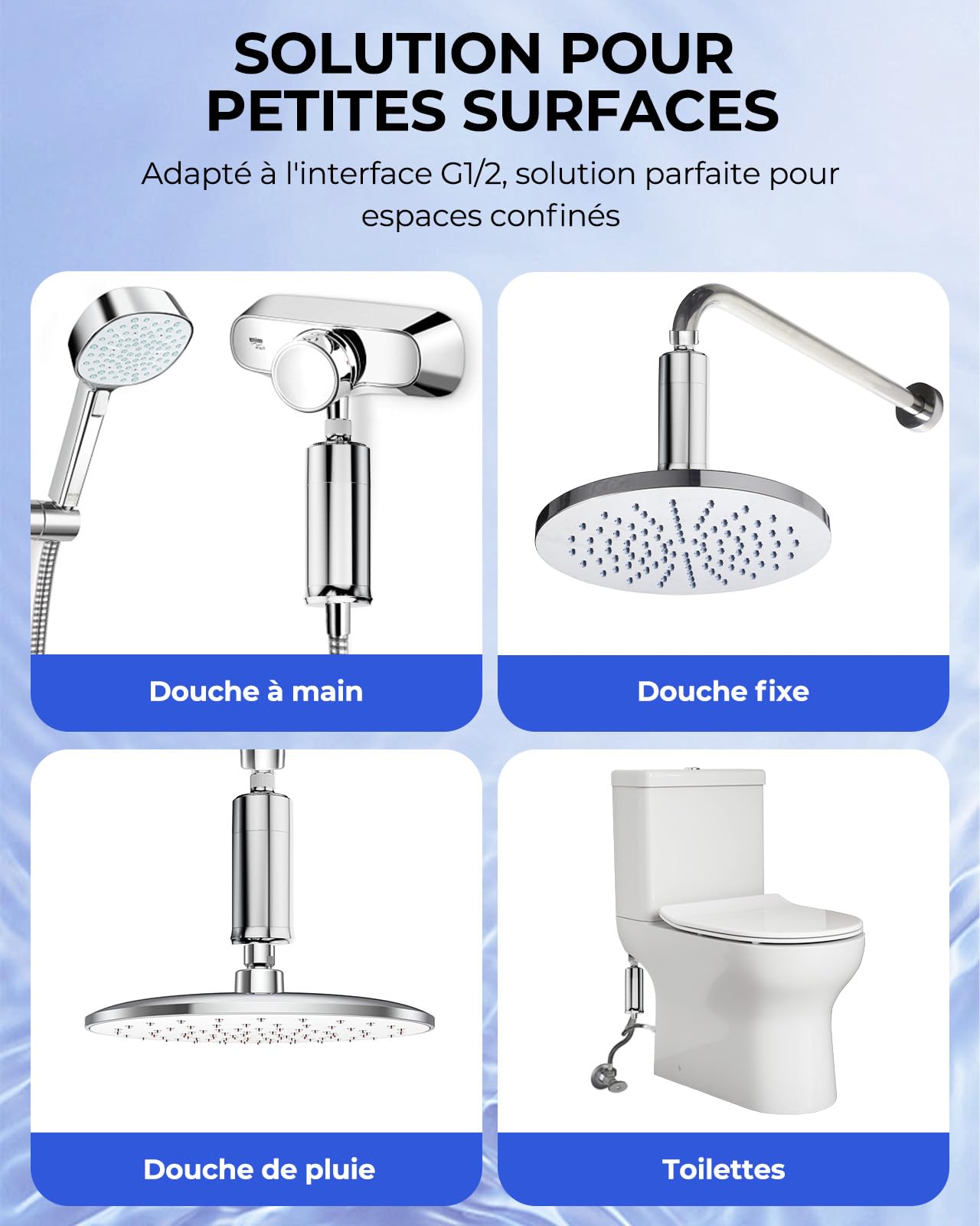 VeorFly 2 cartuchos de repuesto para filtro de ducha, elimina el 99% del cloro, metales pesados y suciedad, compatible con filtro de ducha VeorFly, mejora la salud del cabello y la piel