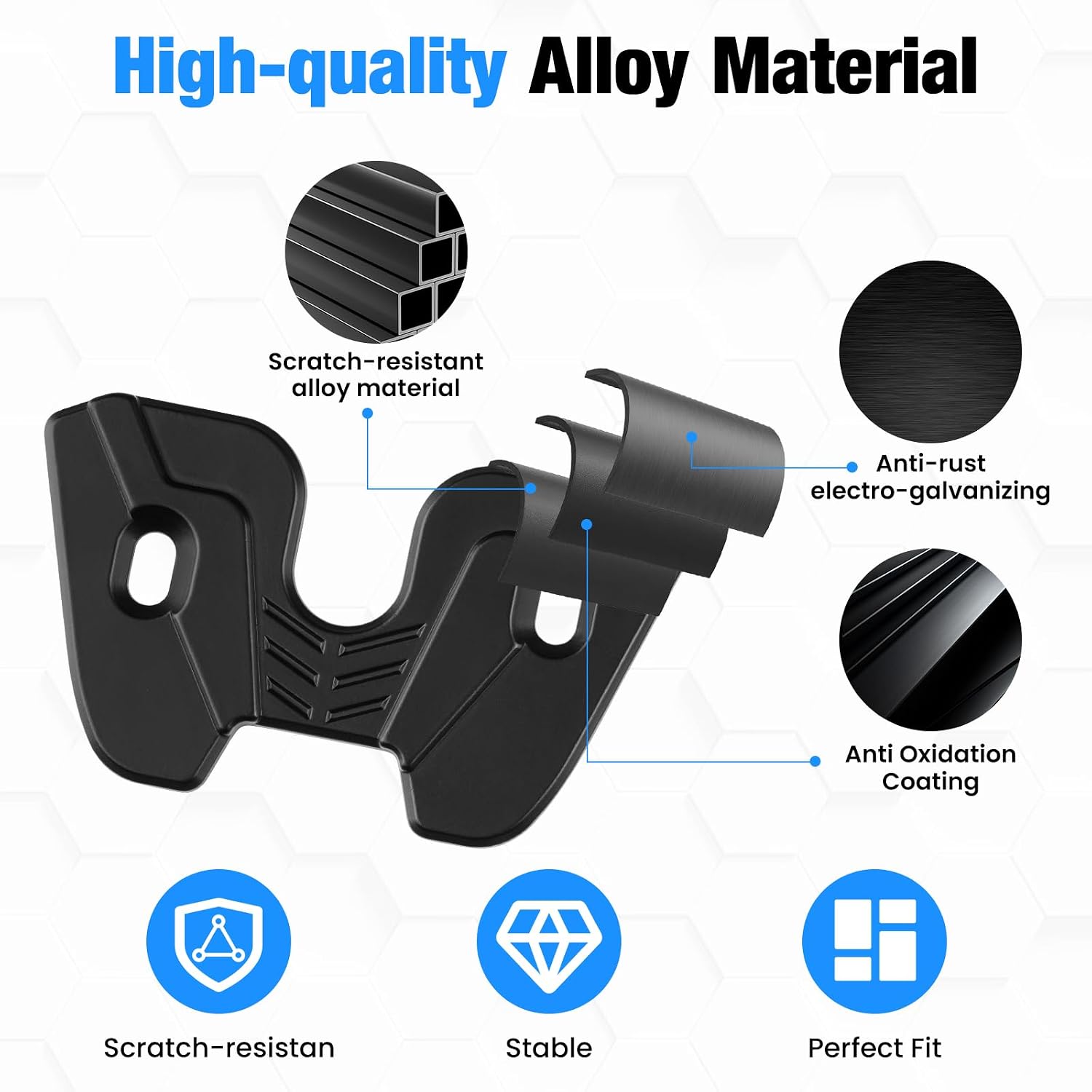 Sun Visor Repair Kit for Jeep Wrangler, Zinc Alloy Sun Visor Clips for 2018 Wrangler JK/2018-2023 JL/2020-2023 Gladiator, Heavy-Duty Coating Sun Visor Clip Fix Replacement for Wrangler Accessories