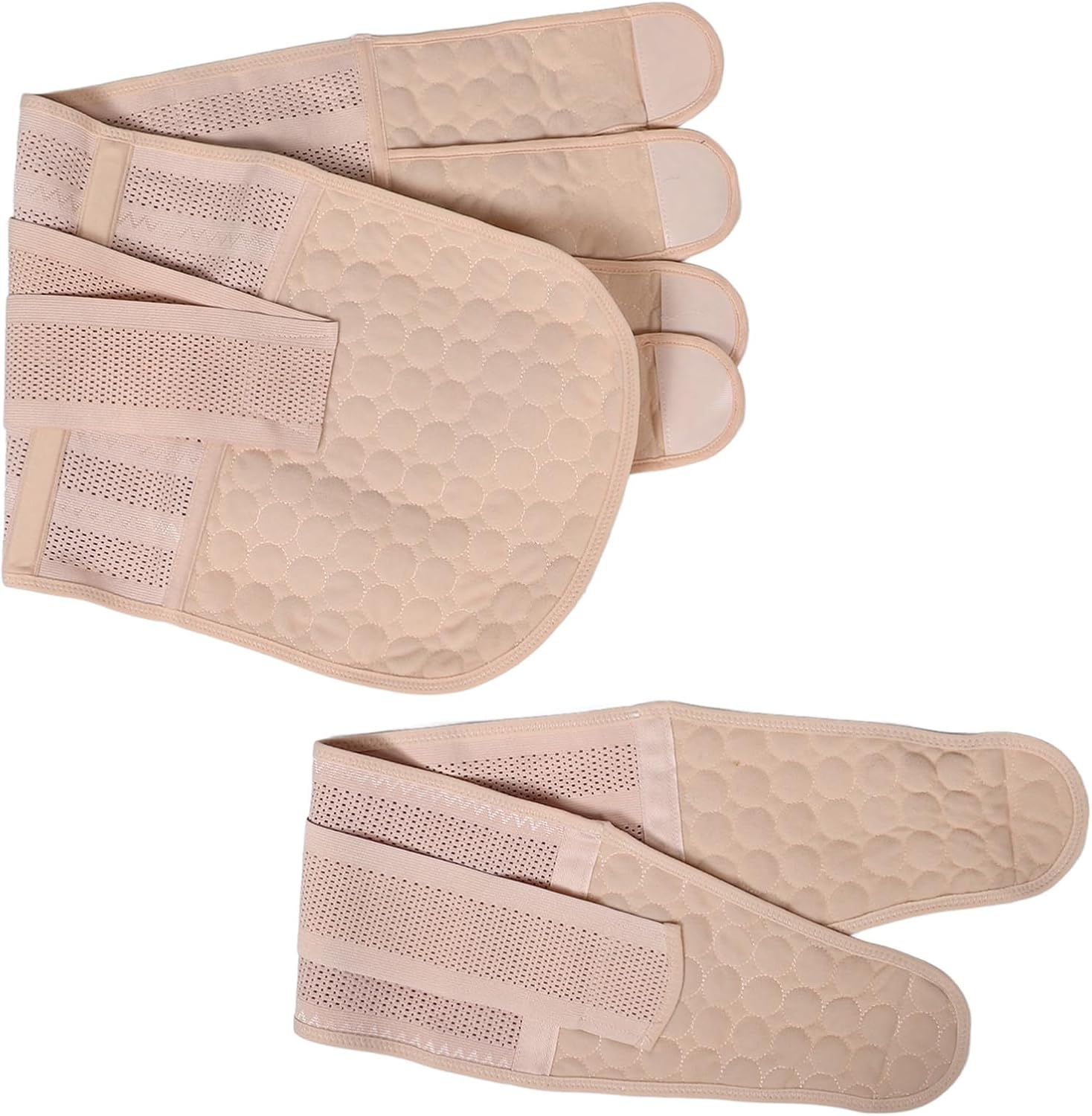 DOITOOL Postpartum Belly Band Waist Girdle Maternity Abdominal Binder Breathable Beige M Size Support Belt for Post-surgery and Postpartum Compression