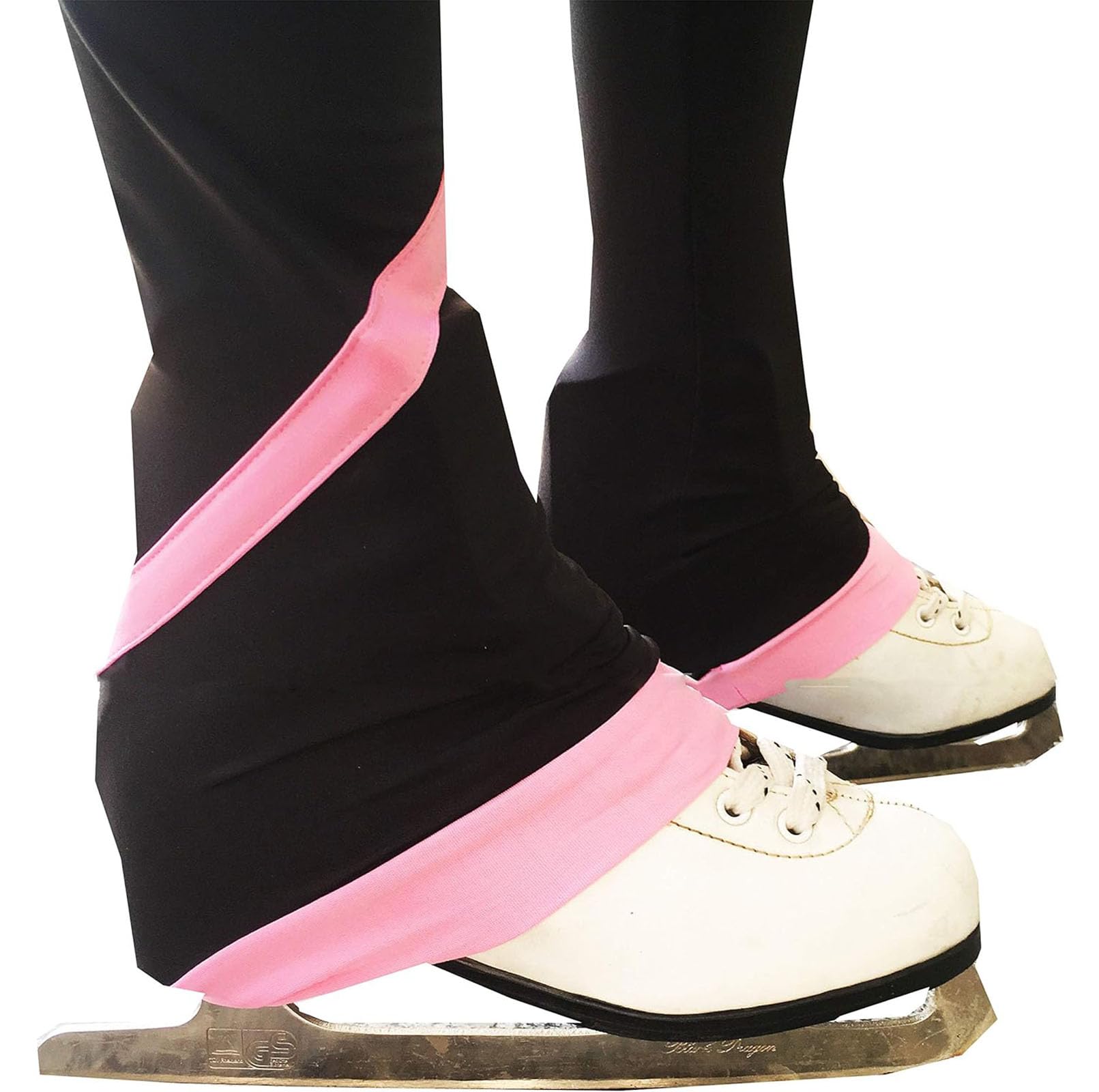 Pantalones De Patinaje Artístico para Niña Y Mujer, Pantalones De Patinaje, Ropa De Patinaje Artístico, Ropa De Entrenamiento para Patinaje Artístico para Adultos,Blanca,S=140