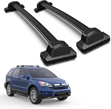 165LBs Roof Rack Cross Bars Aluminum Compatible for 2007-2011 Honda CRV CR-V EX-L EX LX Rooftop Luggage Carrier Rack crossbars for Bike Snowboard Skiboard Box