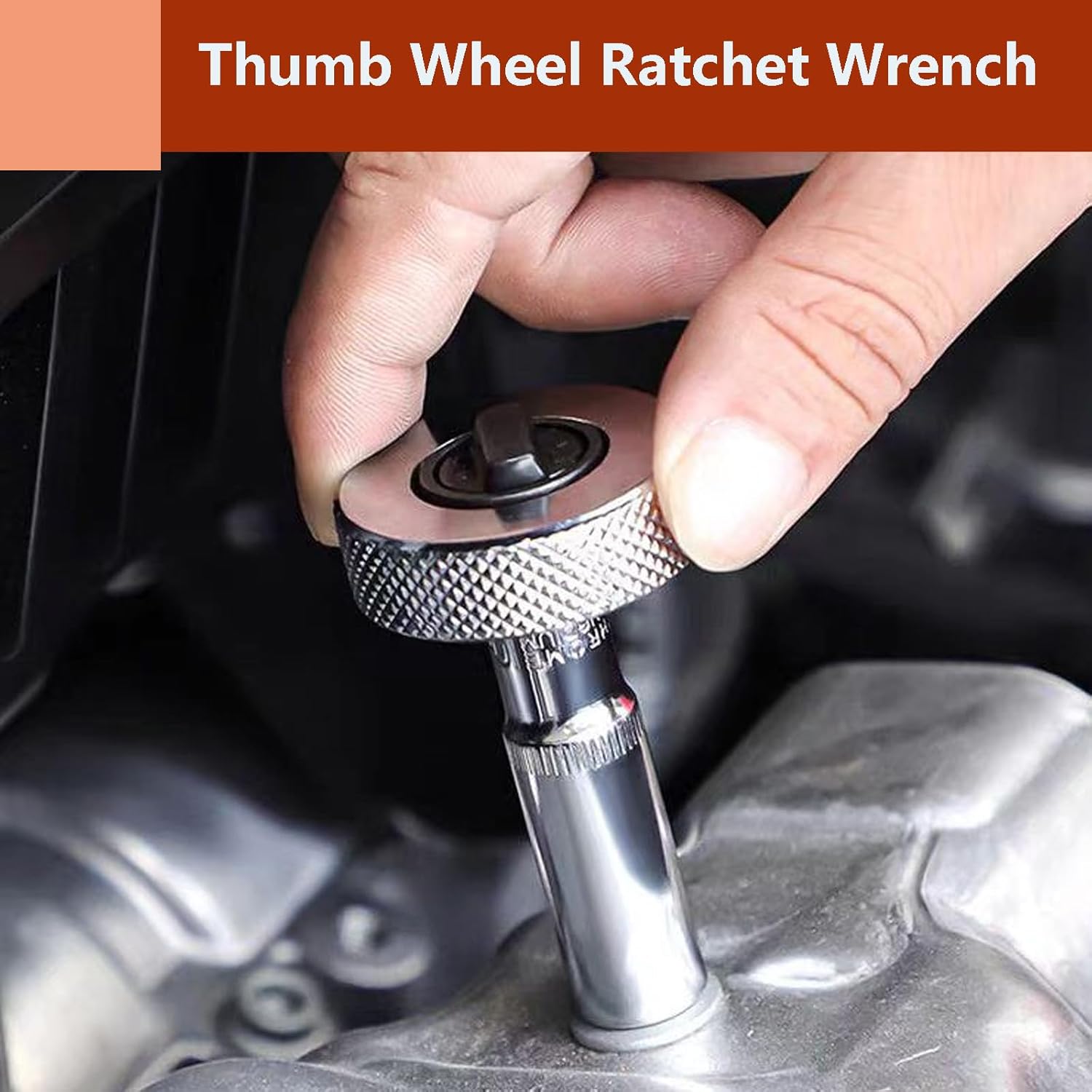 3PCS Reversible Thumbwheel Ratchet Wrench Set, Palm Ratchet Wrench, 1/4” 3/8” 1/2” Drive Ratchet Set,Mini Finger Ratchet Set for Tight Spaces