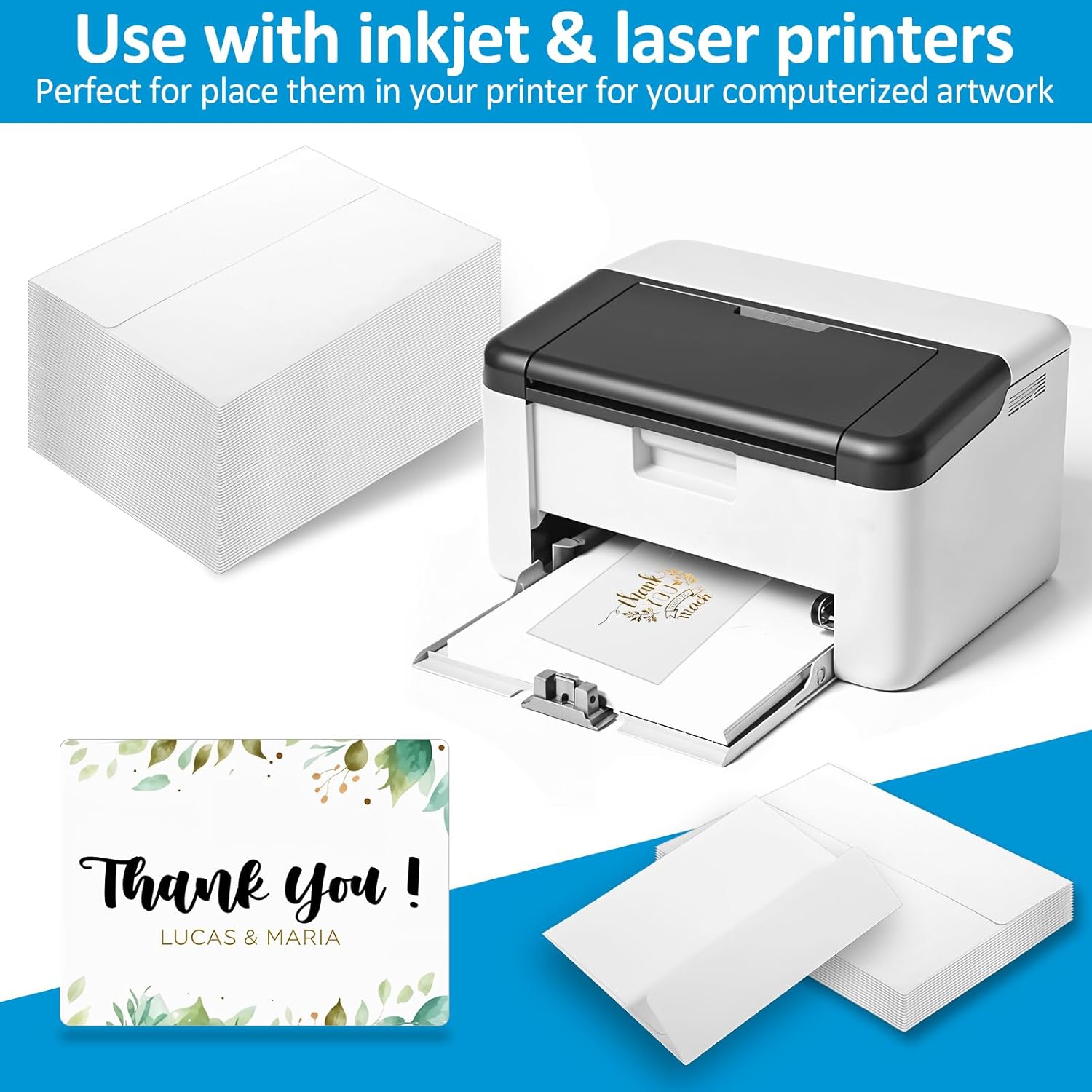 400 Pcs A6 Envelopes 4.7x6.5 Inches White Envelopes for 4x6 Cards, Photos, Invitations, Wedding, Graduation, Birthday, Bridal Shower, Announcements, Baby Shower