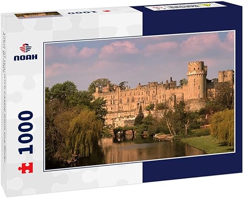 Noah - Rompecabezas de 1000 piezas con vista del castillo de Warwick desde el puente del río Avon
