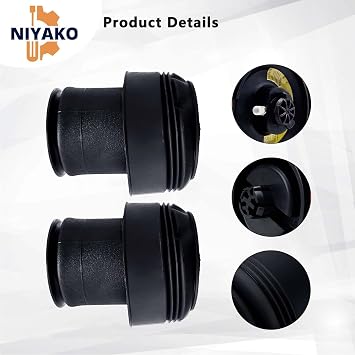 Pair Rear Left & Right Air Suspension Spring Replacement# 37126795013 37126795014 Fit X5 F15 X6 F16