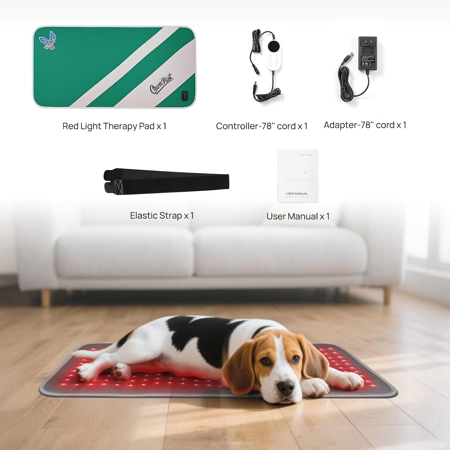 Red Light Therapy for Body, 24" x 12" Large Size (250 LEDs) Near Infrared Red Light Therapy Mat, 660nm&850nm, Adjustable Timer and Power Levels, Sweat-Resistant & Easy-Clean for Pain Relief