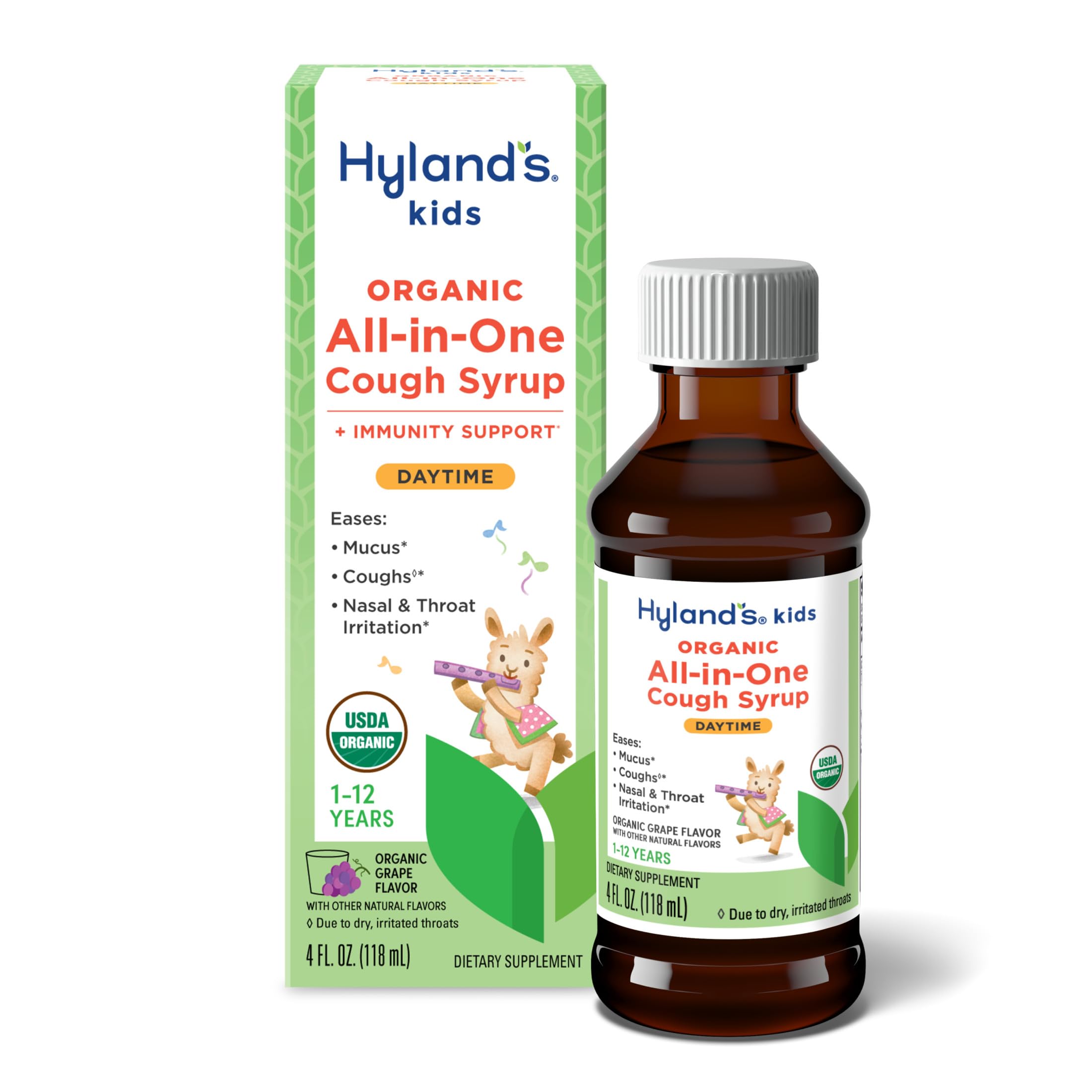 Hyland'sKids Organic All in One Cough Syrup Daytime - Grape