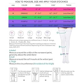 T.E.D. Hose Anti Embolism Stockings for Women Knee High 15-20 mmHg Compression Socks with Inspect Toe Hole Beige