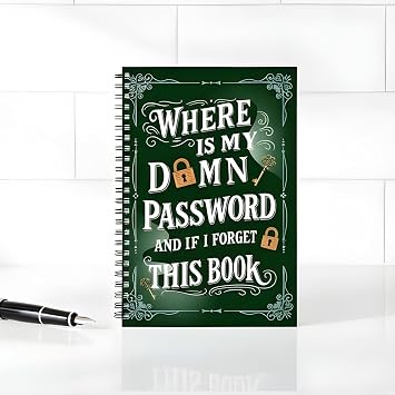 Password Keeper | Notebook with Smart Index, Password Cover Book - for Family Students Adults Men and Women at Home in the Office and for Study