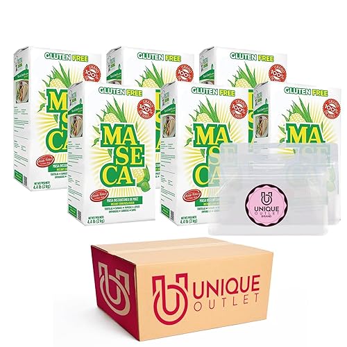 Maseca - Paquete de 6 unidades de harina de maíz instantánea Tradicional, 4 libras, sin gluten + 2 bolsas herméticas reutilizables para disponible en Yaxa Venezuela