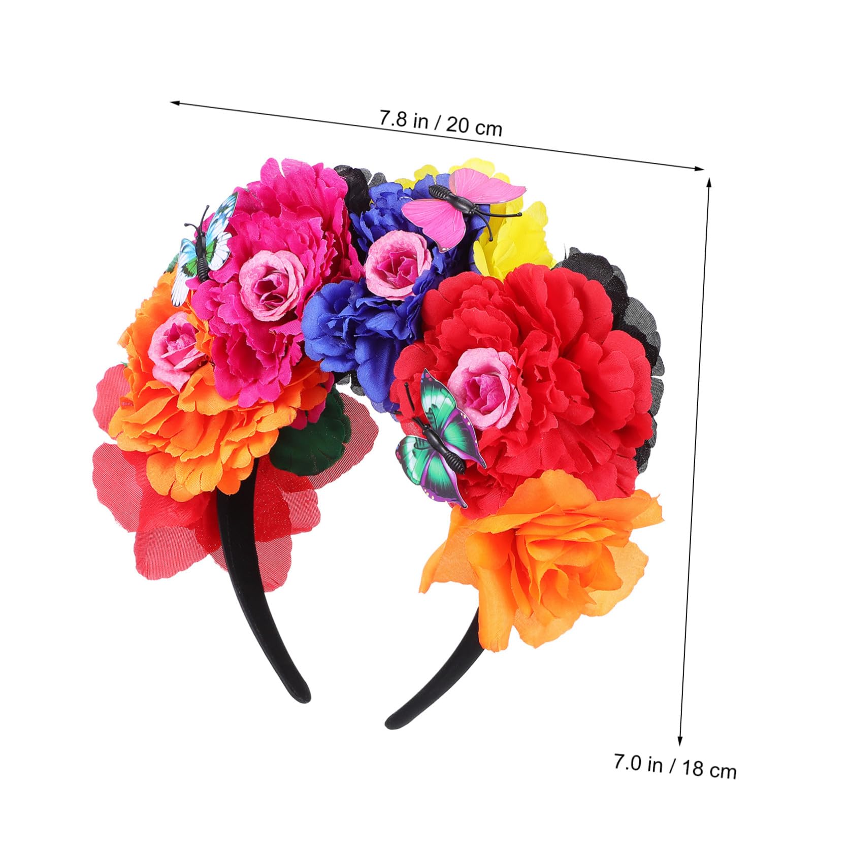 Diadema Floral de Plástico para Niñas y Mujeres en Bodas | No se Deforma, No Pierde Color, Acabado Delicado y Estilo Elegante, para Ocasión Especial