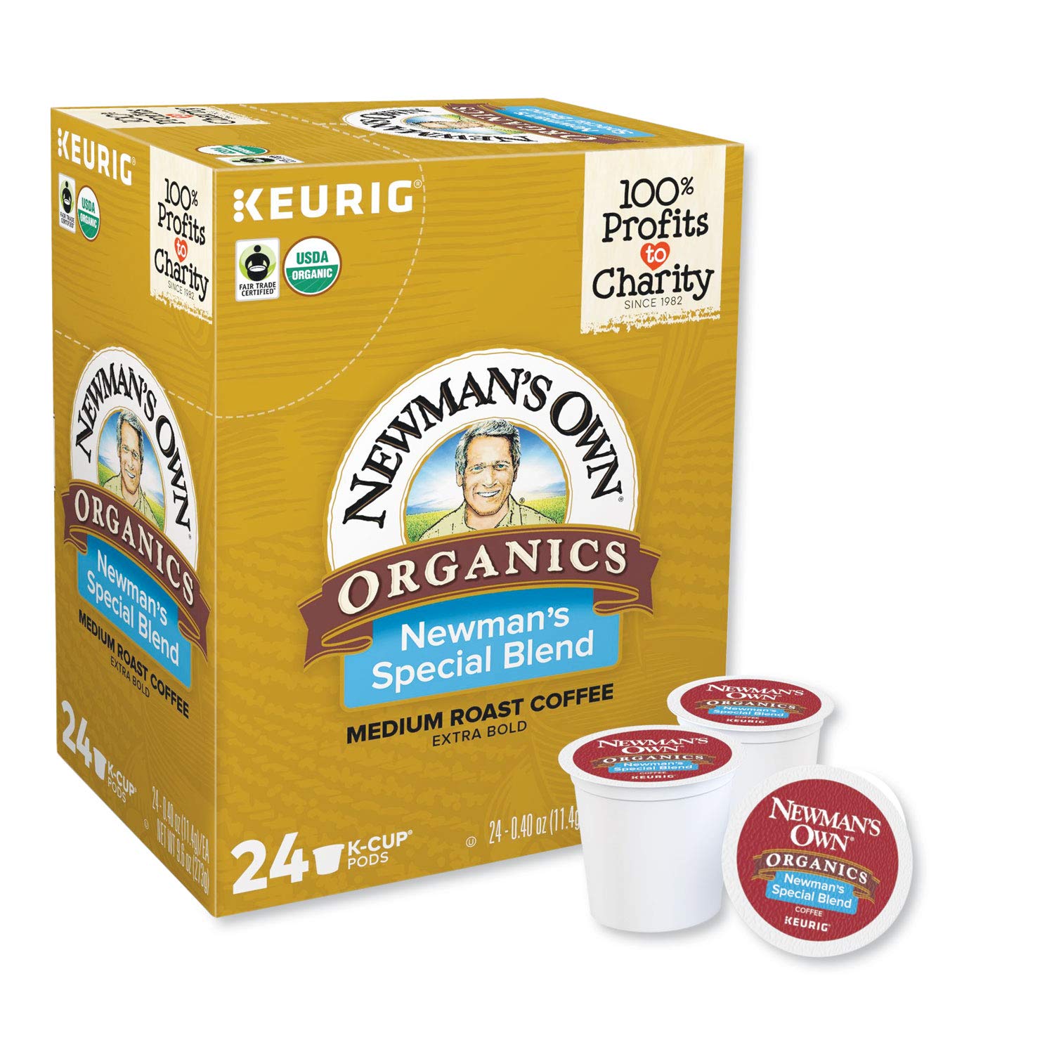 Green Mountain Coffee Newman's Special Blend, Medium Roast, K-Cup Portion Pack for Keurig K-Cup Brewers, 24-Count (Packaging may vary)