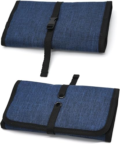 Miniatura 5 de Patu Estuche organizador de accesorios electrónicos enrollables, portátil, universal, baterías externas, discos duros, cables, bolsa de kit de