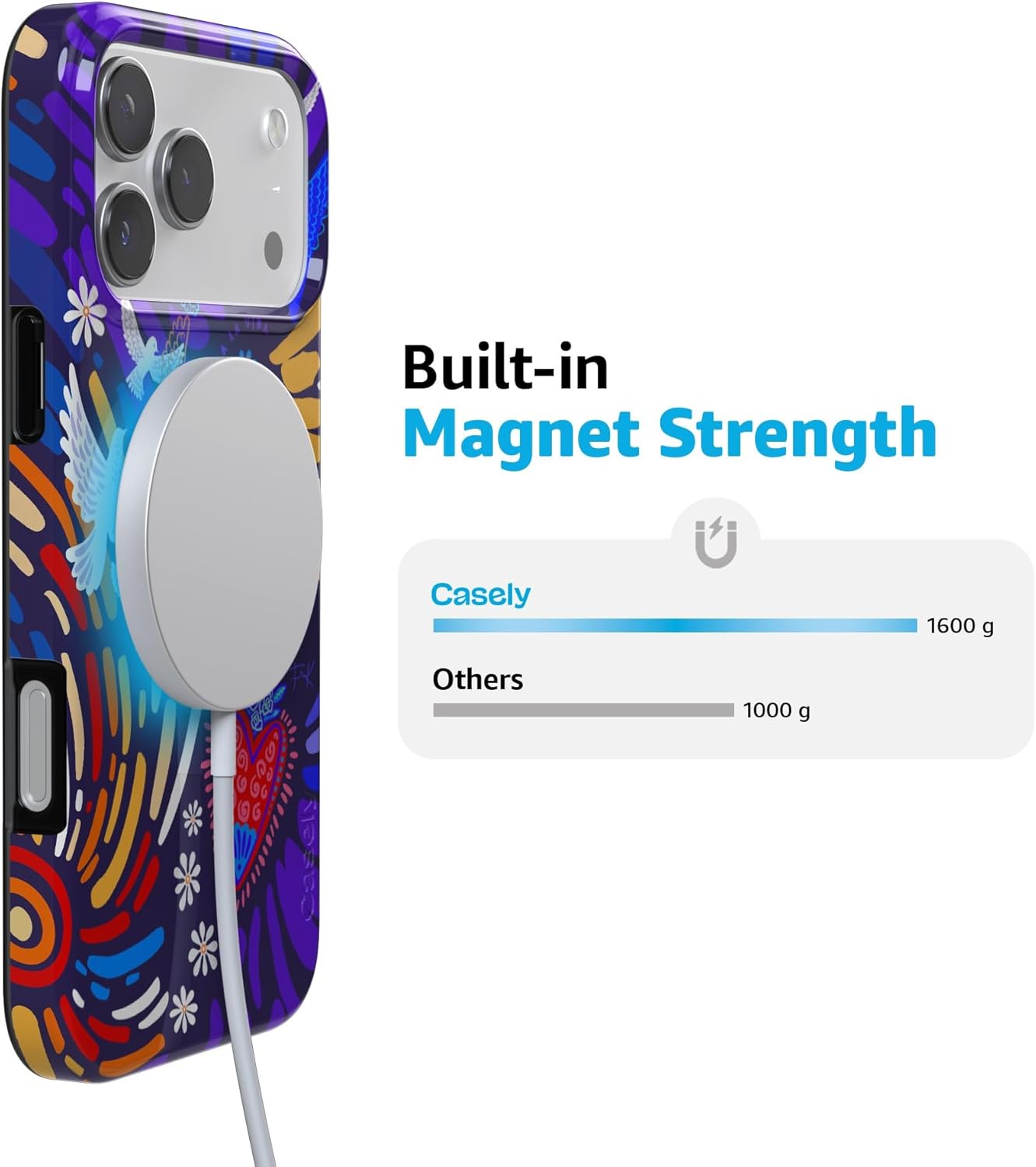 Casely iPhone 17 Pro Max Case | Viva La Vida | Frida Kahlo Collage | Compatible with MagSafe | Classic Ultra Slim Design