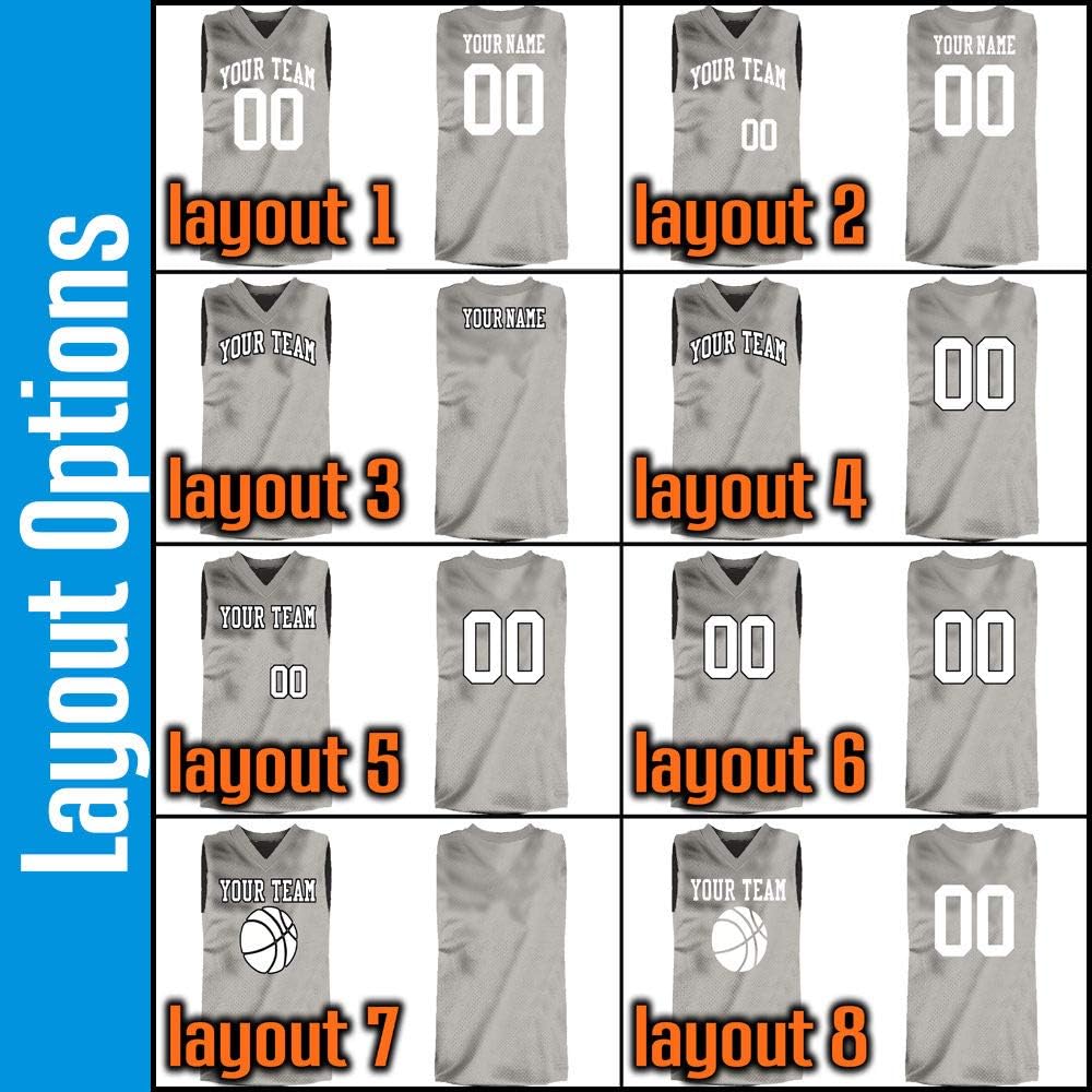 Old School Custom Slim Fit Basketball Jersey Includes Your Team Player Names and Numbers