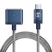 Vista 1 de Cable de carga rápida USB C a Mag 3 de 140 W, 6.6 pies, compatible con MacBook Air 2022 M2, MacBook Pro 2021 M1 Pro y Max Chip de 14 pulgadas y 16