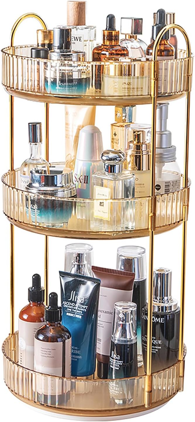 Lighterday 360 Degree Rotating Makeup Organiser,Spinning Cosmetics