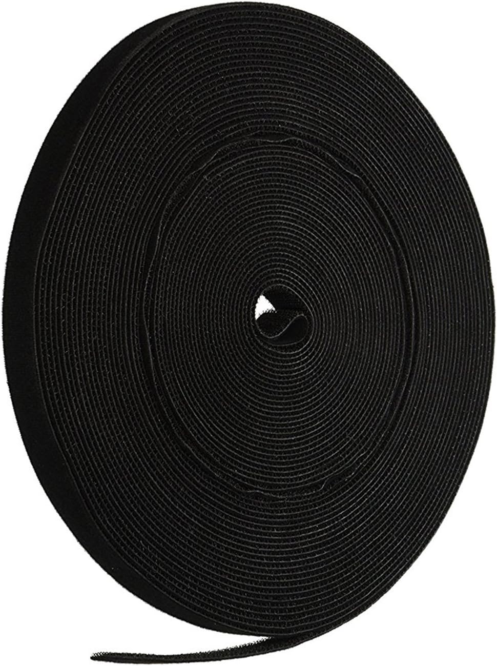 iMBAPrice Cable Fastening Tape - 0.75 inch Single Wrap Hook & Loop (75 feet) 25 Yards/Roll - Black