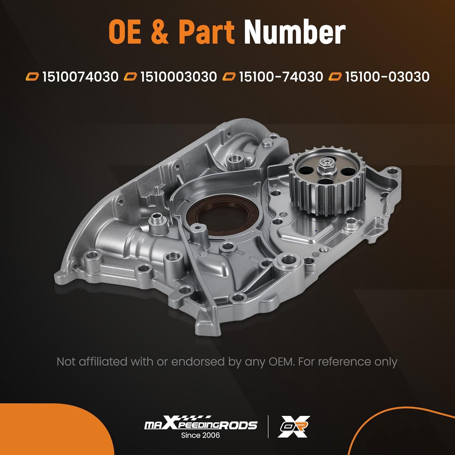 maXpeedingrods Engine Oil Pump M186 for Toyota Camry 2000-2001 CNG DOHC, for Camry 1992-2001 Petrol DOHC, for Solara 1999-2001 Petrol DOHCmp L4 2.2L # 15100-74030 15100-03030