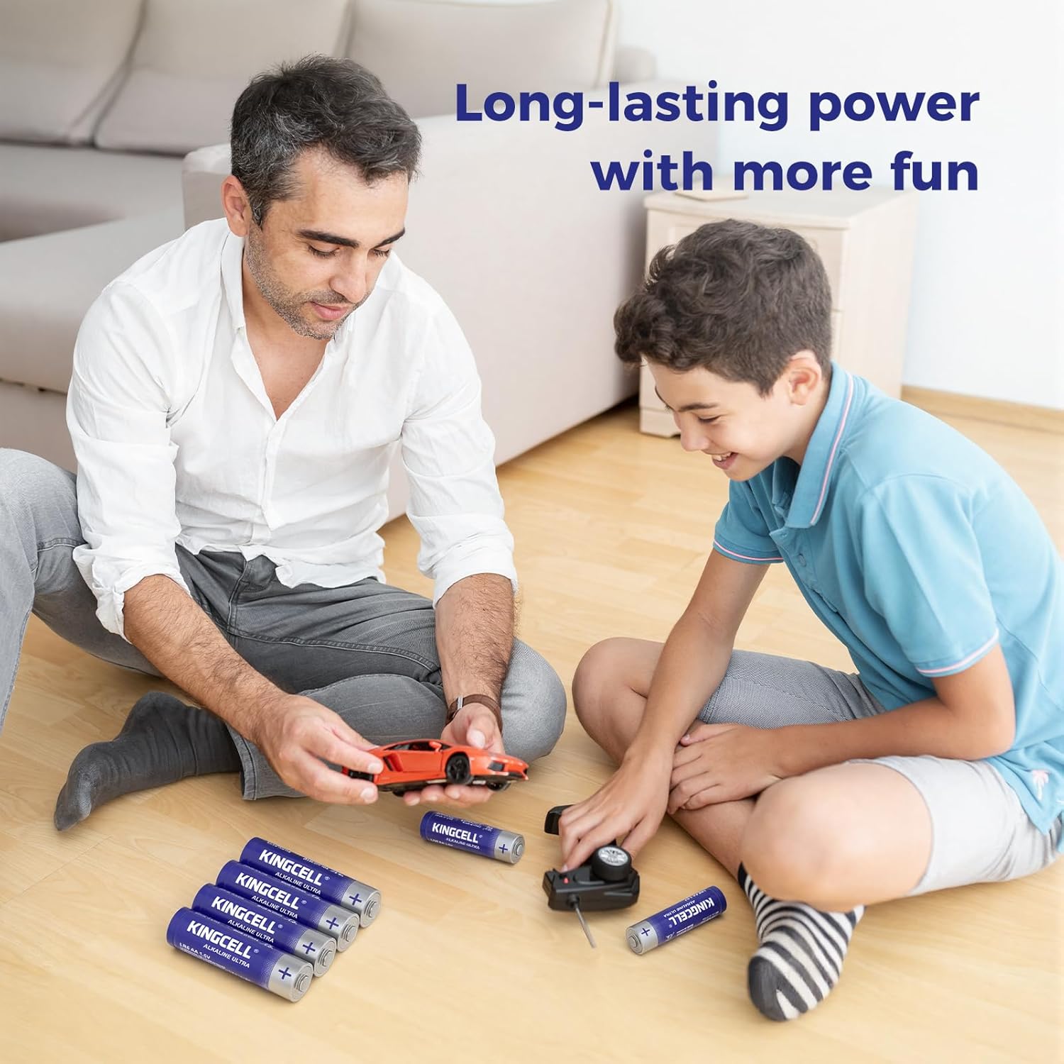 KINGCELL AA Batteries 100 Pack - High-Performance Alkaline Double A Battery - Ultra Long-Lasting, Leakproof Design 1.5V for Household Devices, 10-Year Shelf Life