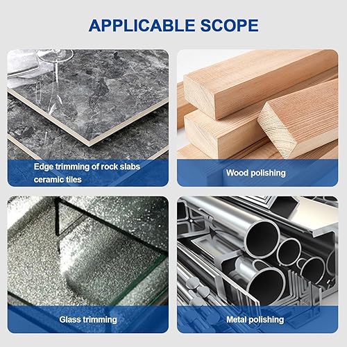 Miniatura 7 de Z-Lion Almohadilla de pulido de mano galvanizada brillante para cerámica de piedra de mármol de granito de vidrio, almohadillas de lijado a mano de