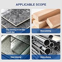Vista 6 de Z-Lion Almohadilla de pulido de mano galvanizada para vidrio granito mármol piedra cerámica, diamante mano lijado almohadillas arena 400