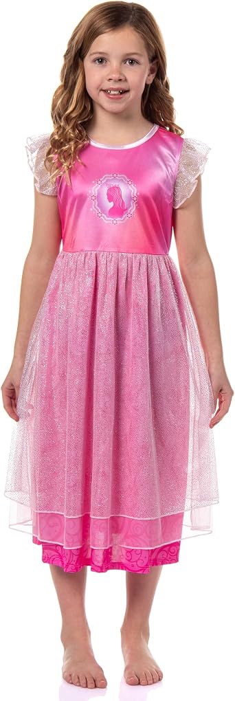 Centric Wicked Girls Short-Sleeve Sparkle Nightgown Pajama Sleep Dress Loungewear For Kids